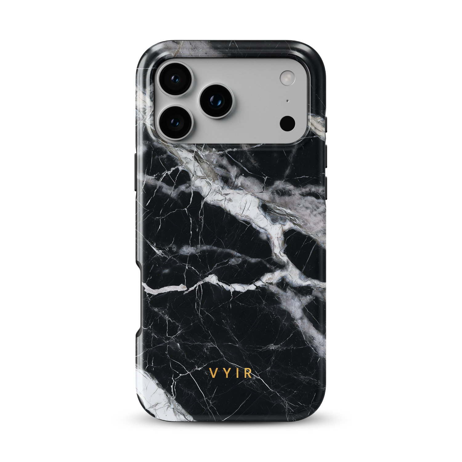 Italian Marble Black - Shockproof MagSafe iPhone Case - VYIR