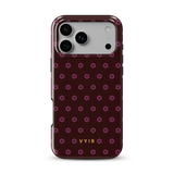 VYIR Signature Flowers, Burgundy - Tough MagSafe iPhone Cover