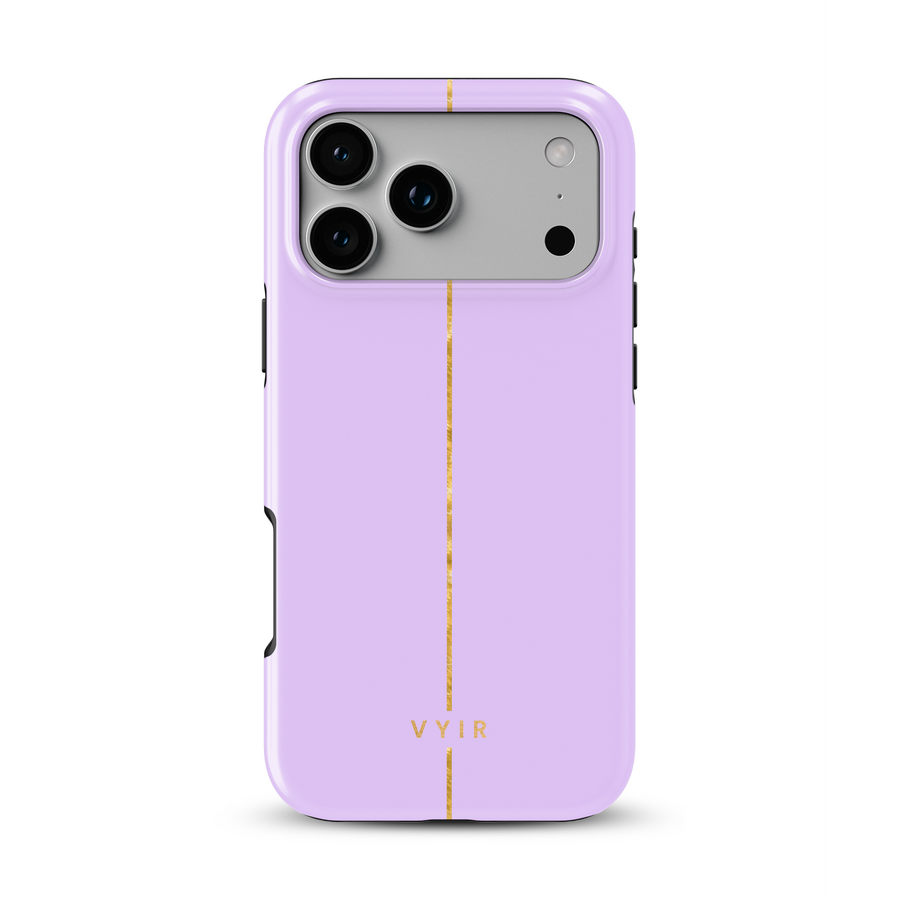 VYIR Signature Golden Line, Lavender Purple - Tough MagSafe iPhone Cover