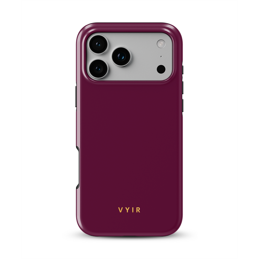 VYIR Signature Solid Colors, Bordeauxrød - Tough MagSafe iPhone Cover