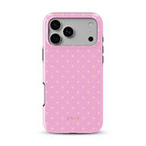 Tiny Polka Dots, Feminine Pink - Tough MagSafe iPhone Cover