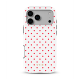 Tiny Polka Dots, Rødglimt - Tough MagSafe iPhone Cover
