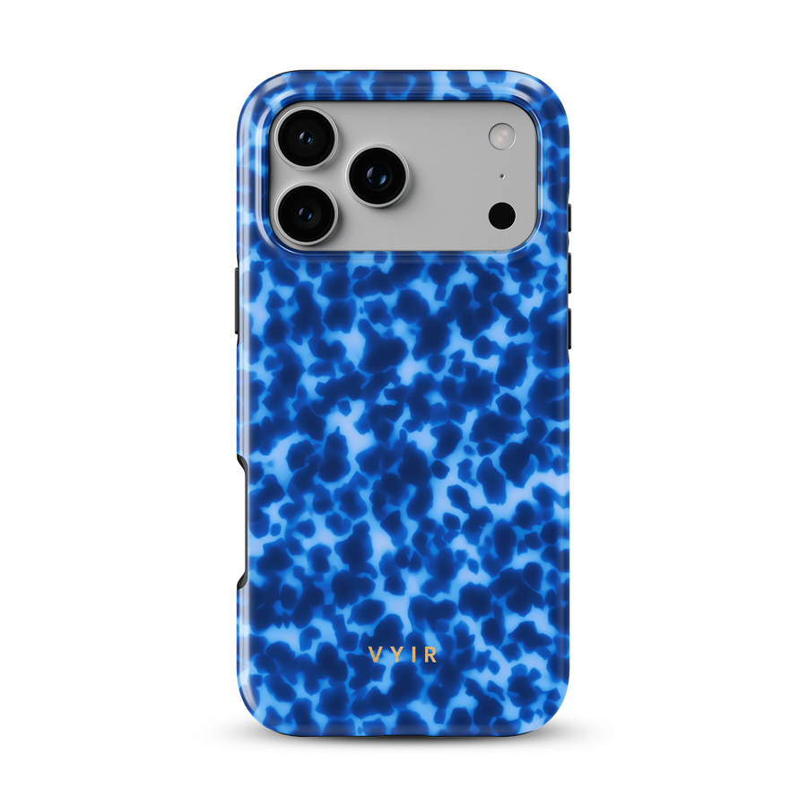 Tortoiseshell, Havblå - Tough MagSafe iPhone Cover