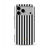 Vertical Stripes, Sort og hvid - Tough MagSafe iPhone Cover