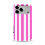 Vertical Stripes, Fashion Pink - Tough MagSafe iPhone Cover