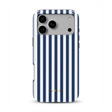 Vertical Stripes, Old Money Blå - Tough MagSafe iPhone Cover