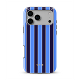Vertical Stripes, Rivoli Blue - Tough Mobilcover