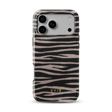 Zebra Gleam Mocha - Tough MagSafe iPhone Cover