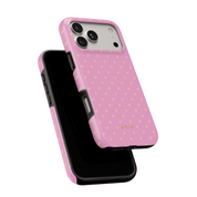 Tiny Polka Dots, Feminine Pink - Shockproof Phone Case - VYIR