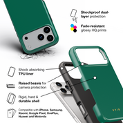 VYIR Signature Solid Colors, Emerald Green - Shockproof Phone Case - VYIR