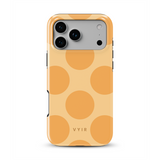 Big Polka Dots, mango - Tough iPhone Cover