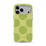 Big Polka Dots, pistacie - Tough MagSafe iPhone Cover