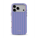Vertical Stripes, Periwinkle Dream - Tough MagSafe iPhone Cover