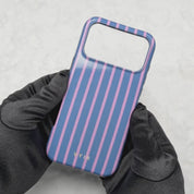 Vertical Stripes, Periwinkle Dream - Tough MagSafe iPhone Cover