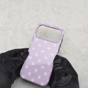 Classic Polka Dots, Pastel Pink - Tough MagSafe iPhone Cover