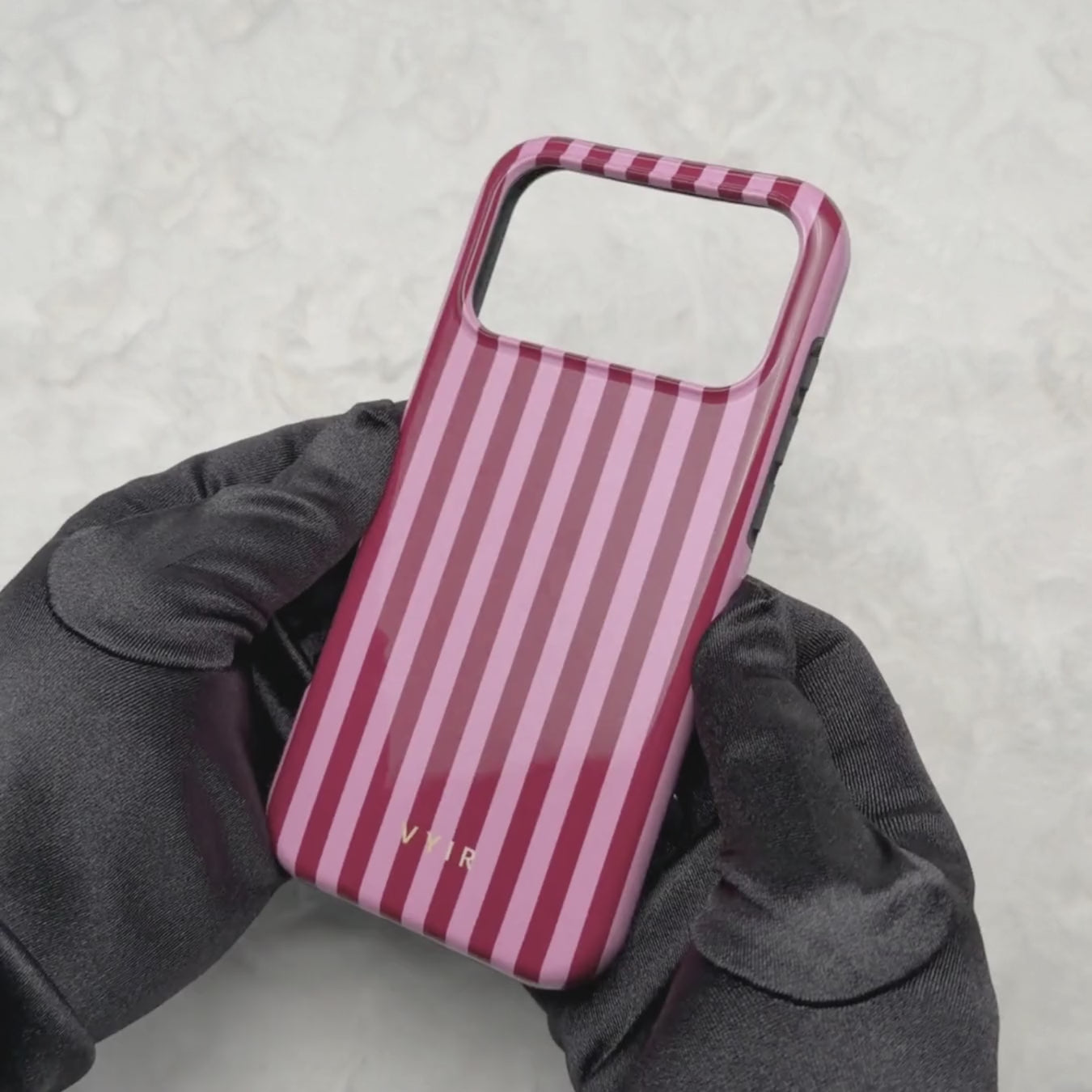 Vertical Stripes, Slikrosa - Tough MagSafe iPhone Cover